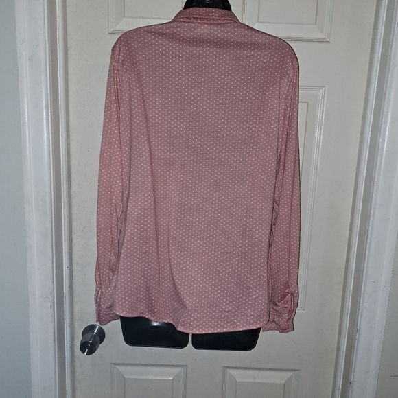 Love potion polka Dot button Up Blouse size large 5/$25 - Picture 2 of 3